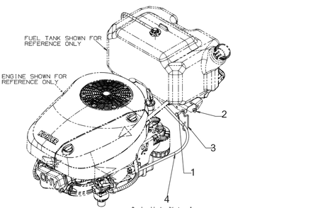 Fuel Accessories Diagram and Parts List for XT1-LT42KH (13AOA9TSA10)(2022) Cub Cadet Lawn Tractor